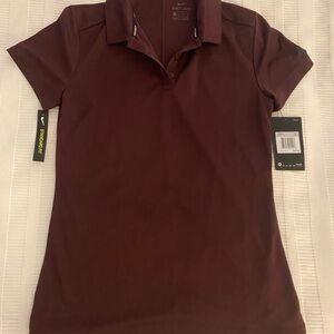 Nike Red Fitted Polo Shirt Short Sleeve
